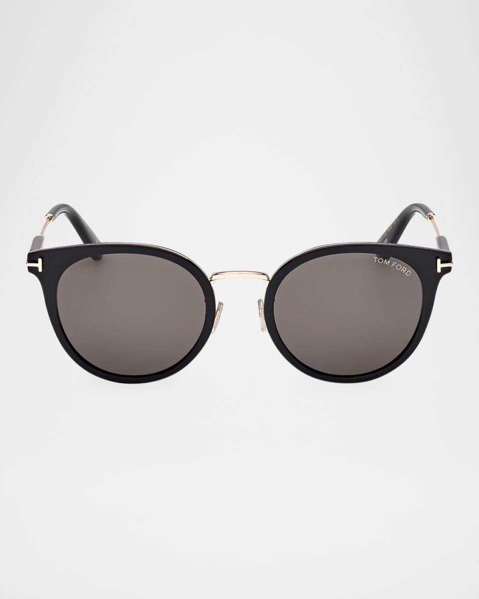 FT1244-KW Acetate Round Sunglasses